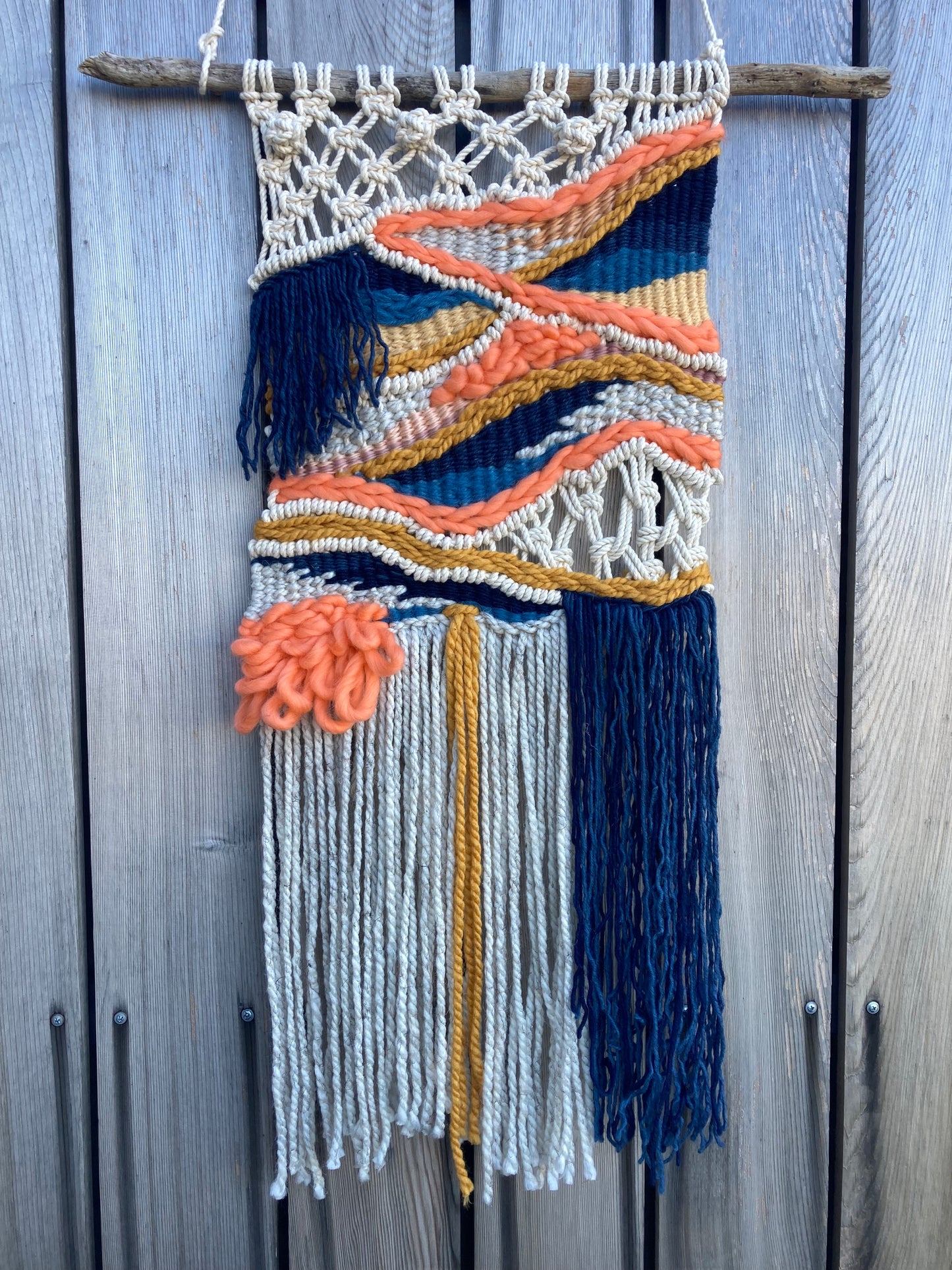 Ocean Sunset Macraweaving