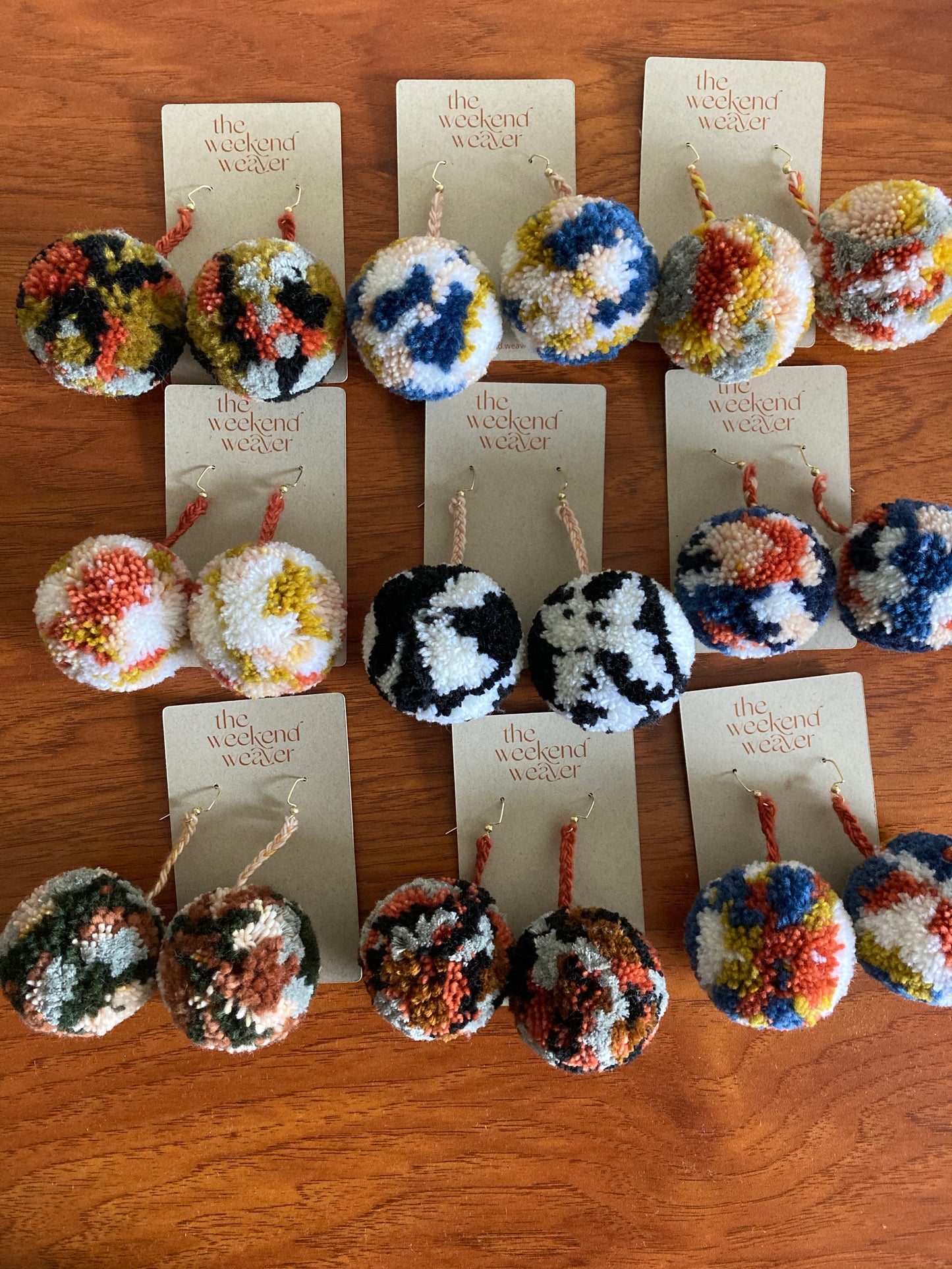 Pompom Earrings