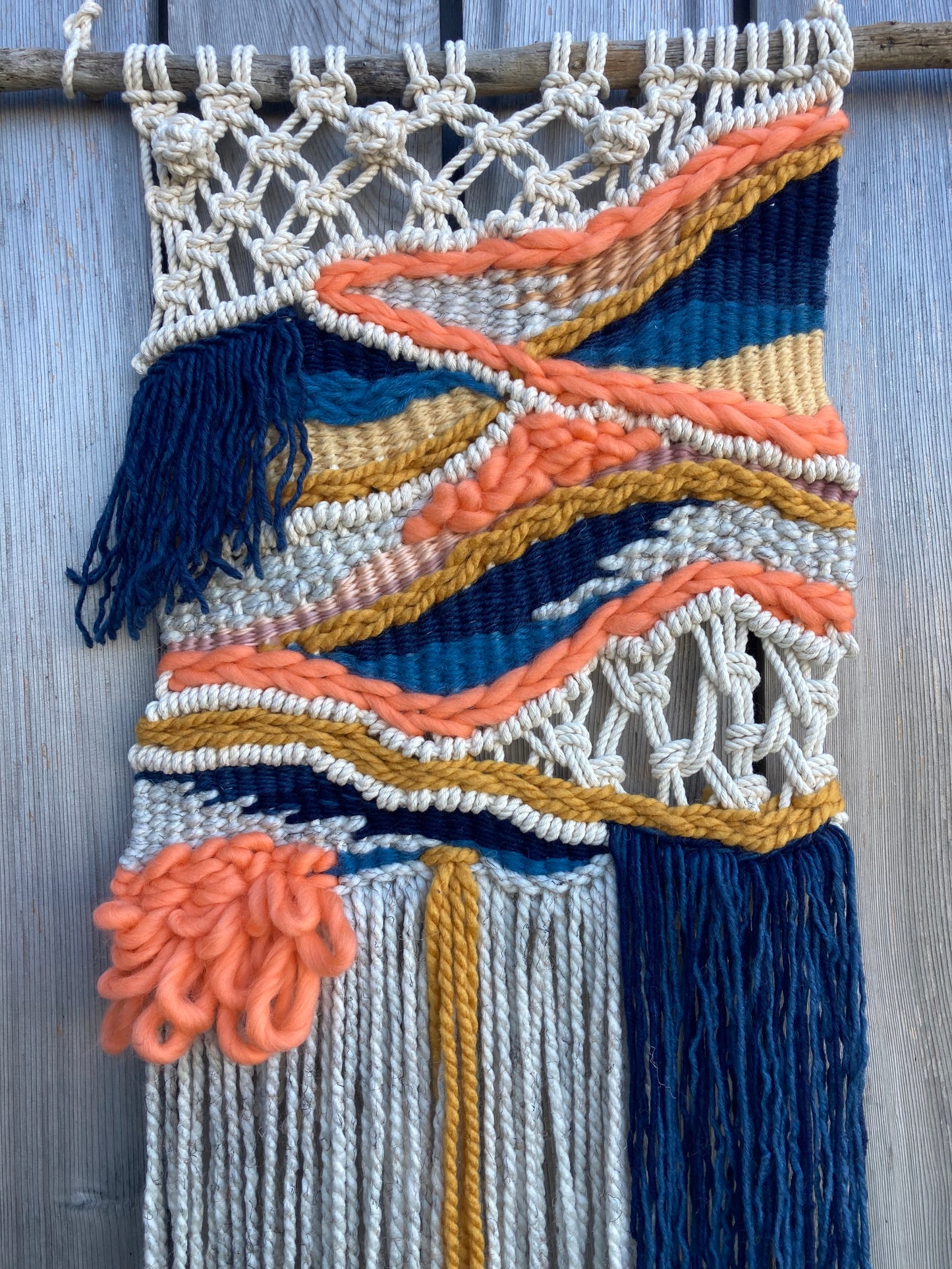 Ocean Sunset Macraweaving