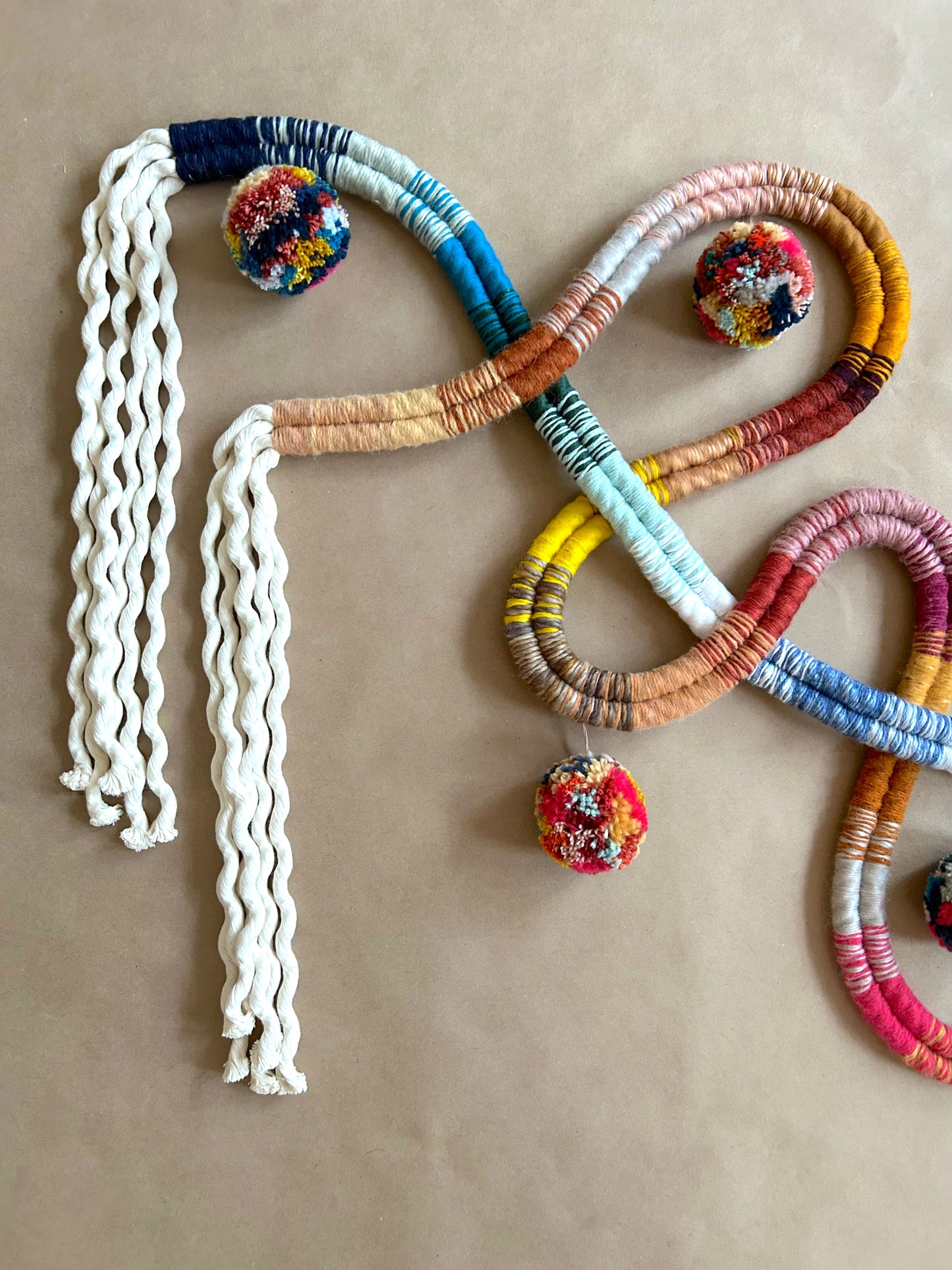 Rainbow Woven Wall Squiggle